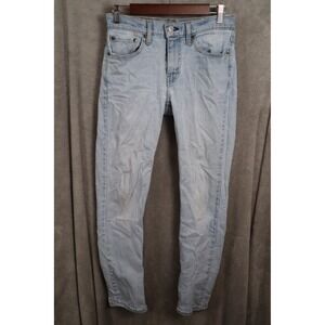 Levis 514 Straight Fit Light Wash Denim Jeans Mens Size 28x30